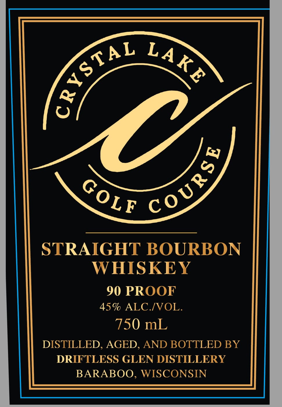 Crystal Lake Golf Course label