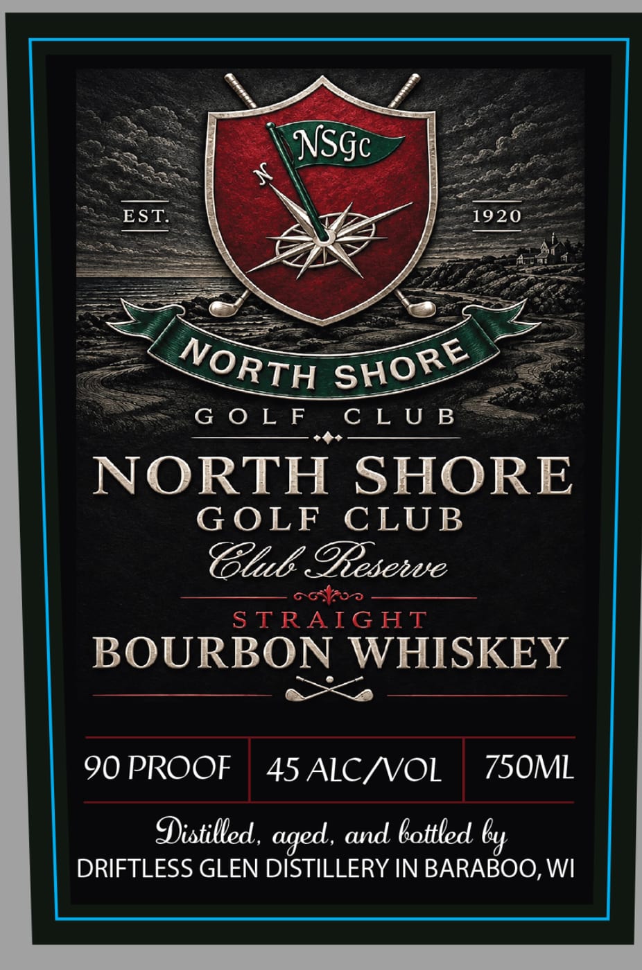 North Shore Golf Club label