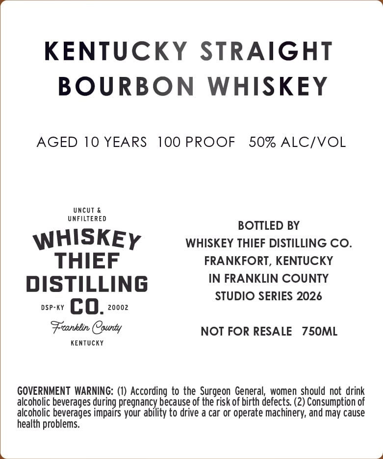 Whiskey Thief Distilling CO. label image 2