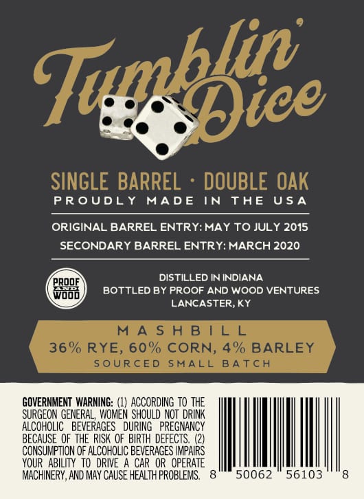 Tumblin Dice label image 2